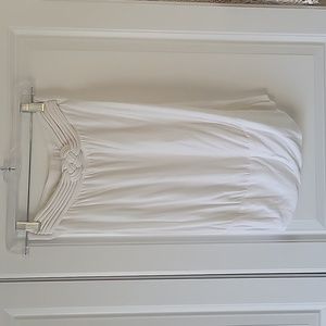 H&M white tube top with front knotted detail size XS